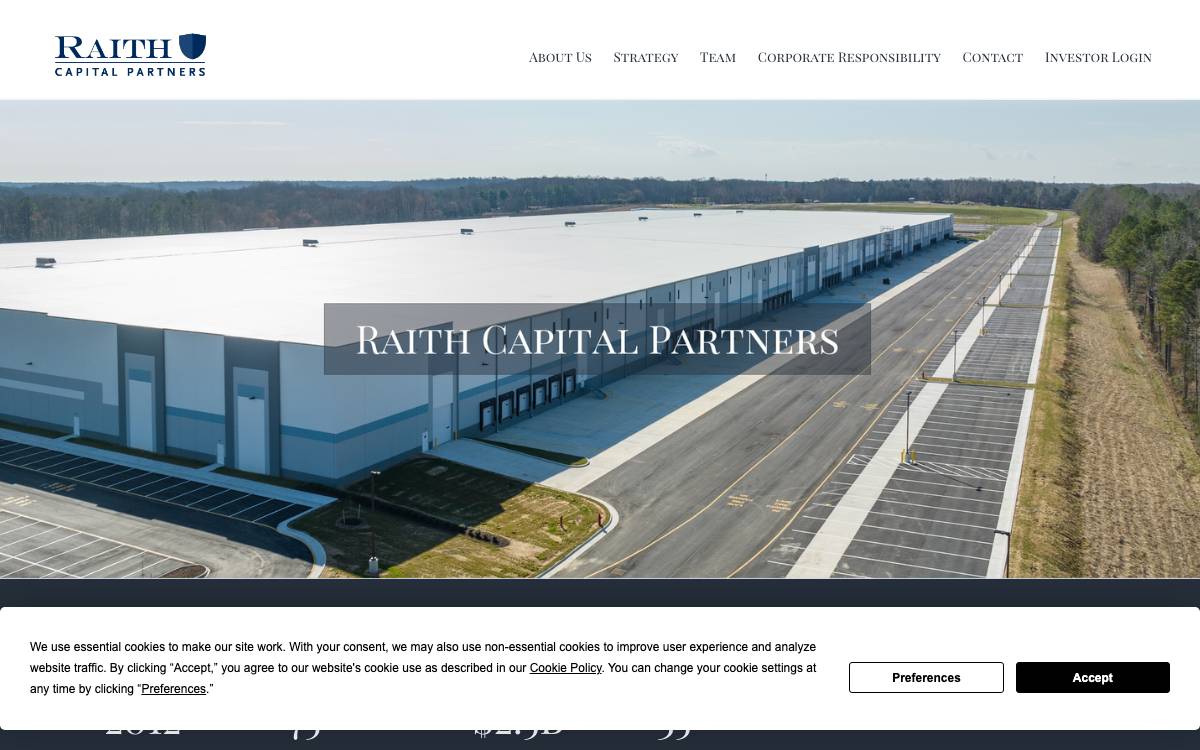Raith website preview