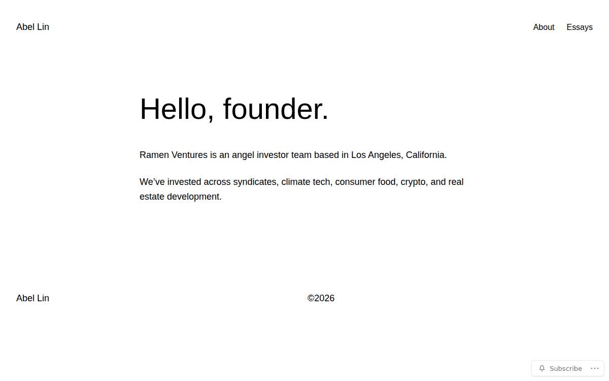 Ramen Ventures LLC (LA) website preview