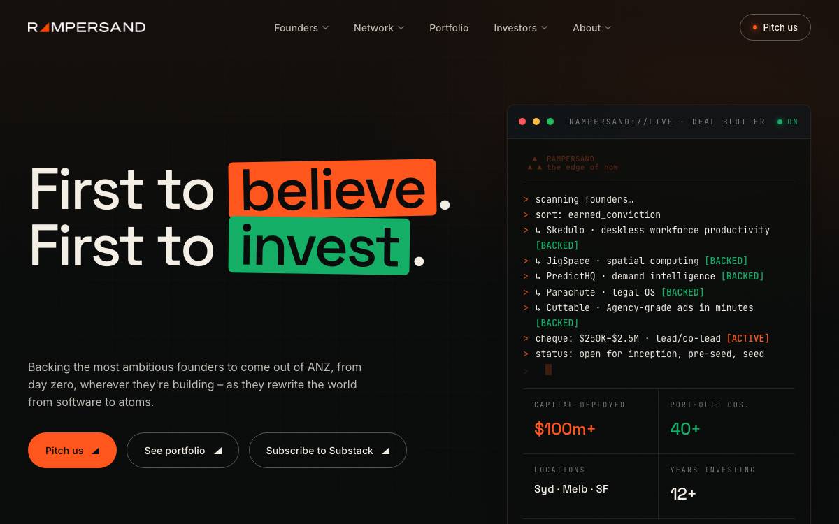 Rampersand website preview