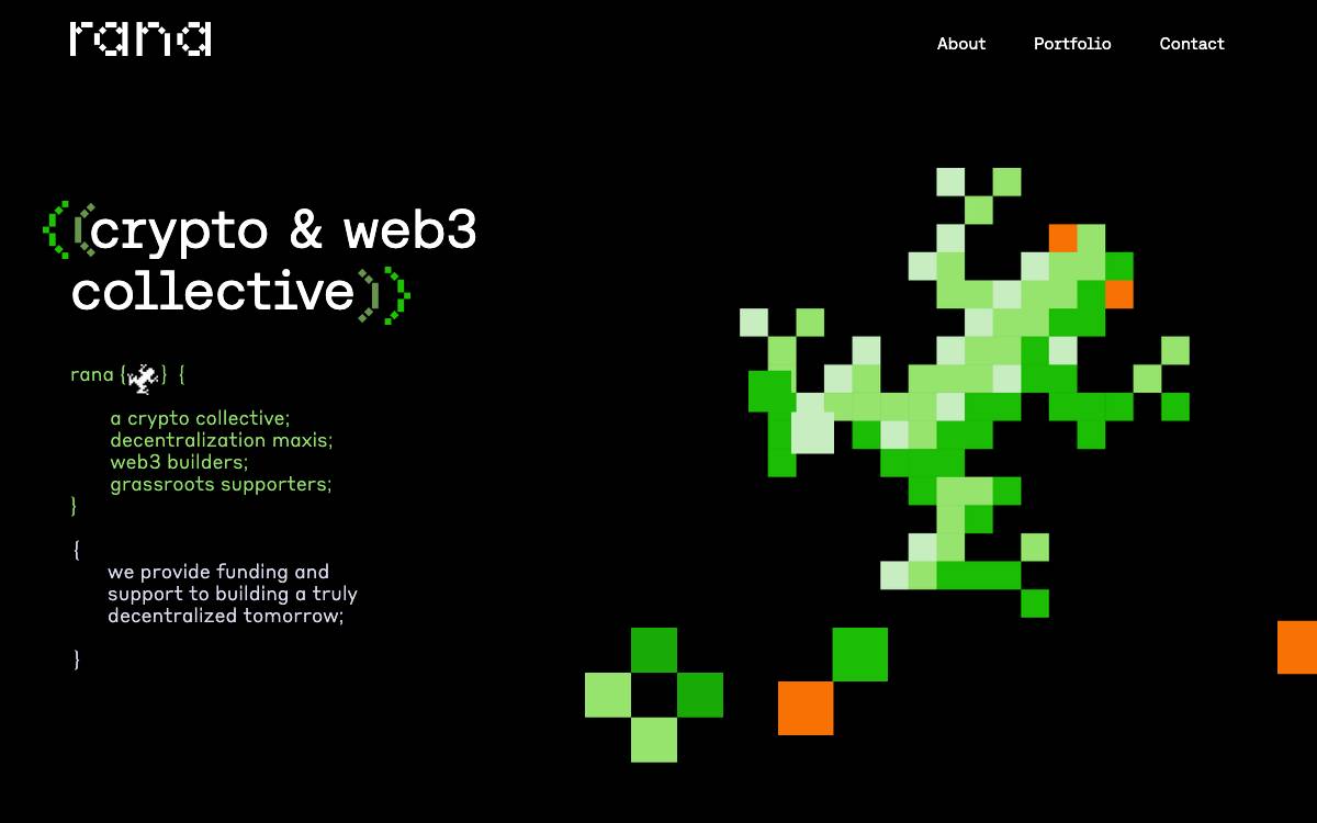Rana Capital website preview