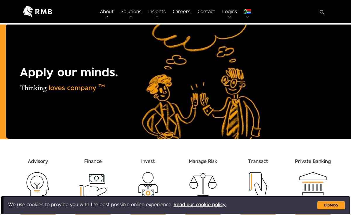 Rand Merchant Bank website preview