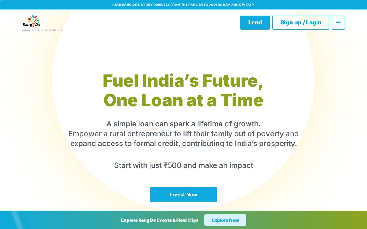 Rang De website preview