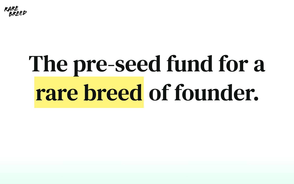 RareBreed Ventures website preview