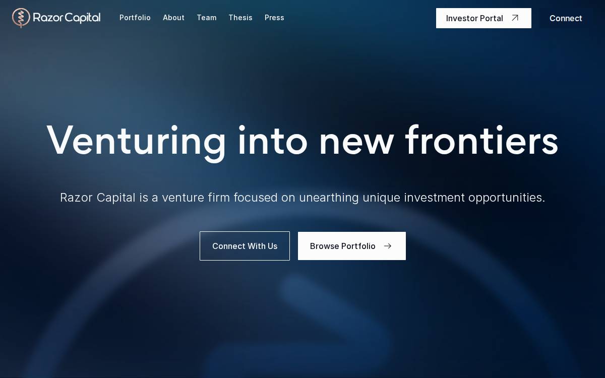 Razor Capital website preview