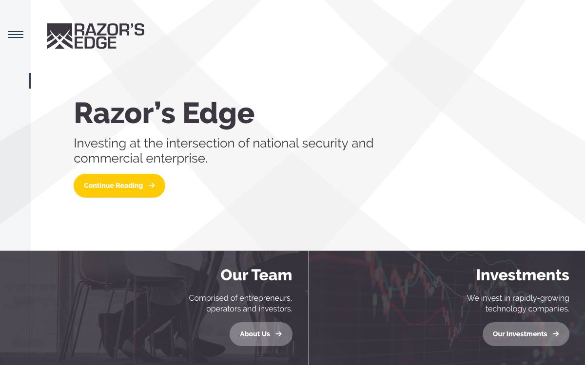Razor's Edge Ventures website preview