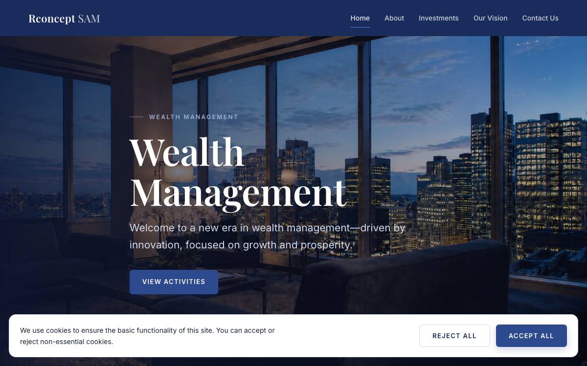 Rconcept S.A.M. website preview