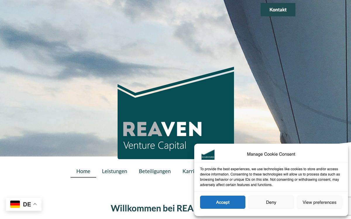 REA Ventures website preview
