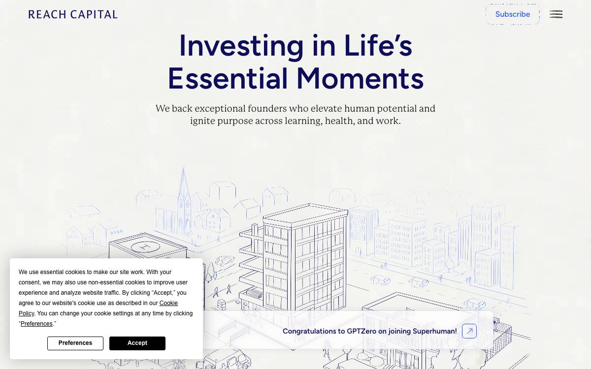 Reach Capital website preview