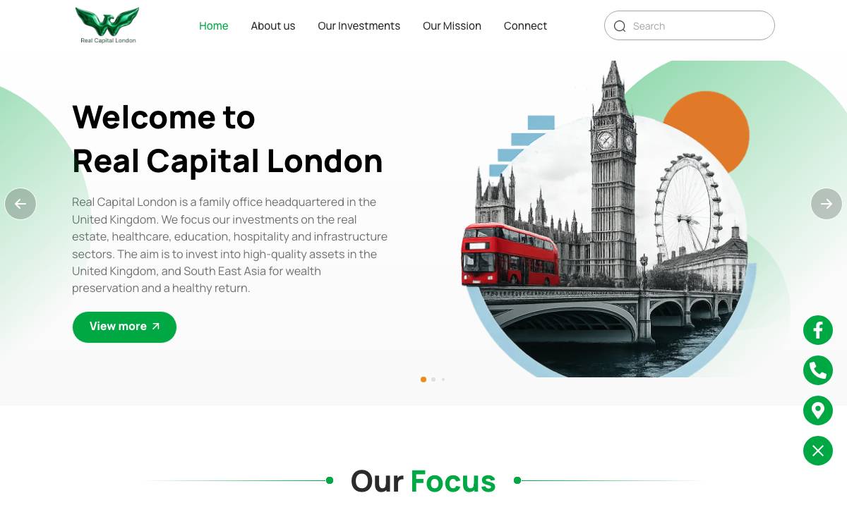 Real Capital London website preview