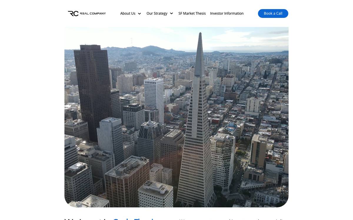 Real Company website preview