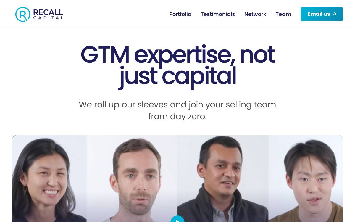 Recall Capital website preview