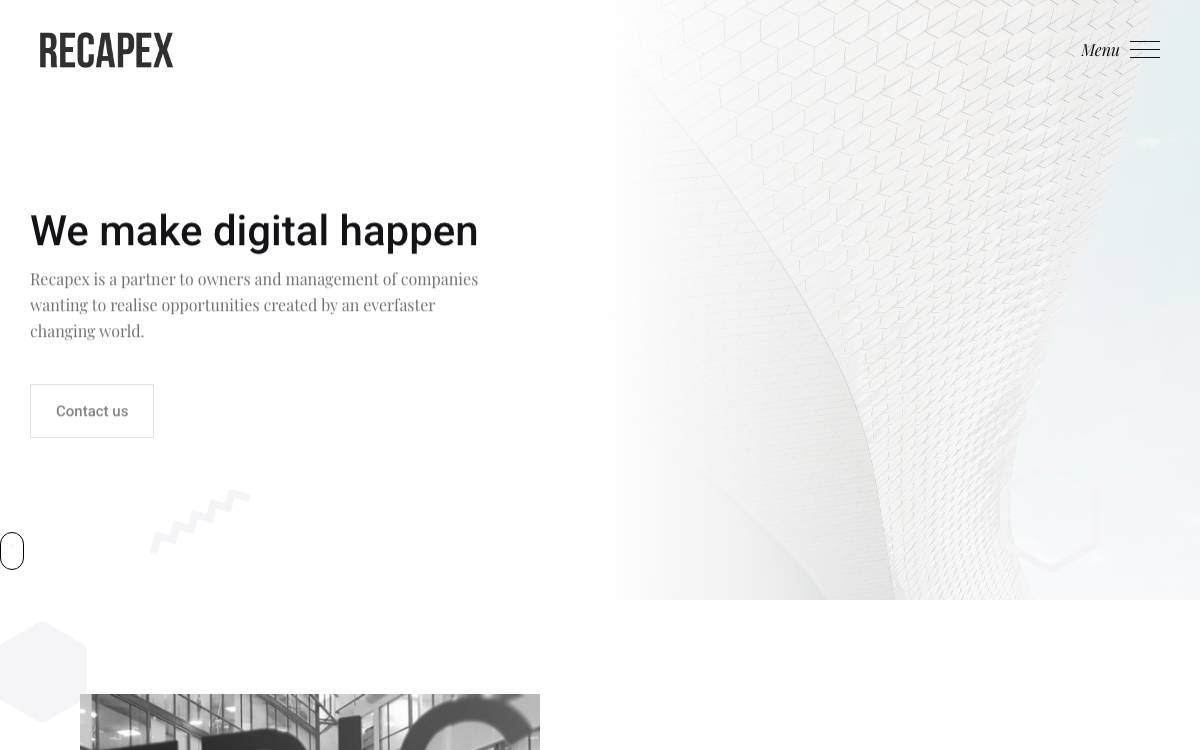 RECAPEX website preview