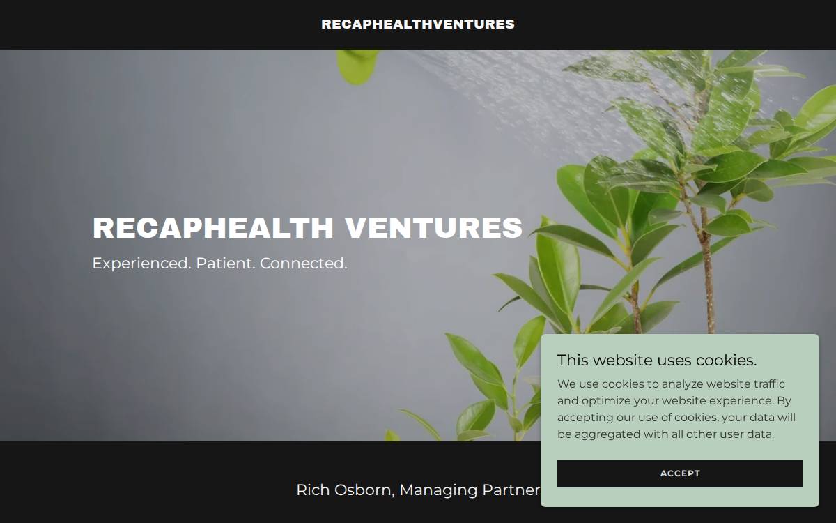 RecapHealth Ventures website preview