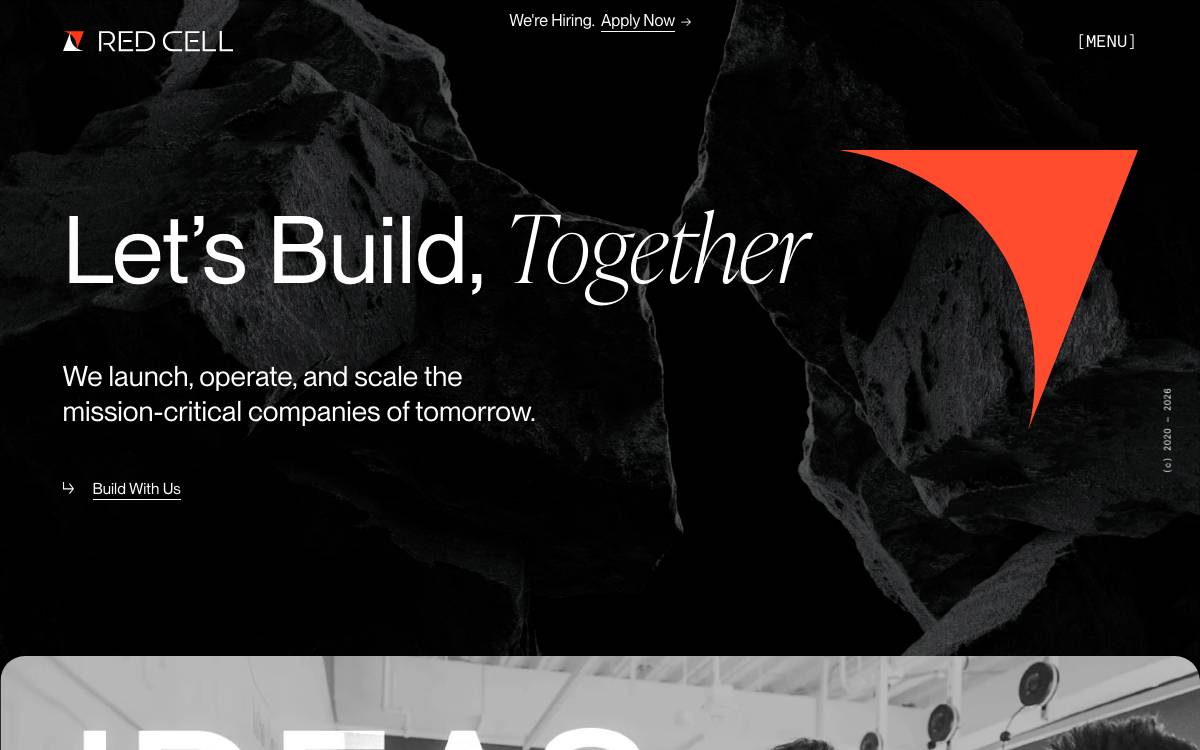 Red Cell Incubation website preview
