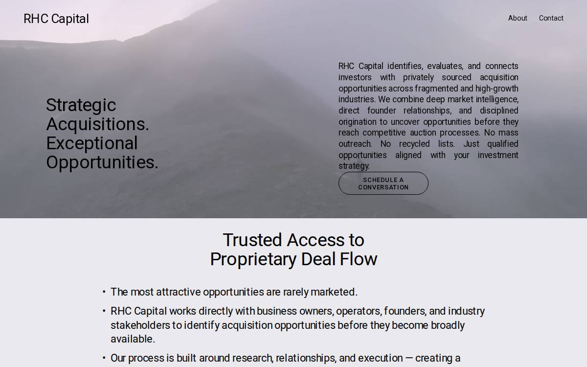 Red Hook Capital website preview
