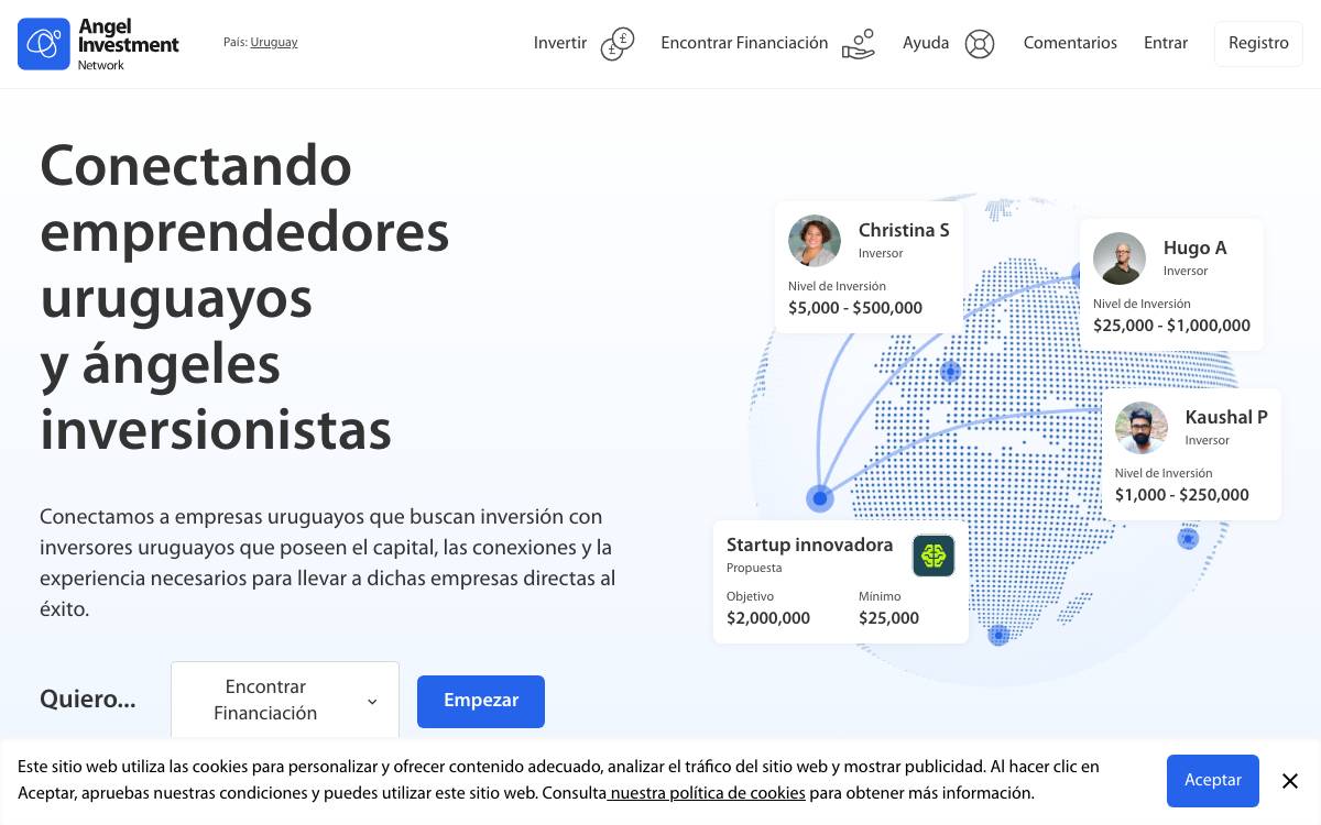 Red Uruguaya de Inversiones website preview