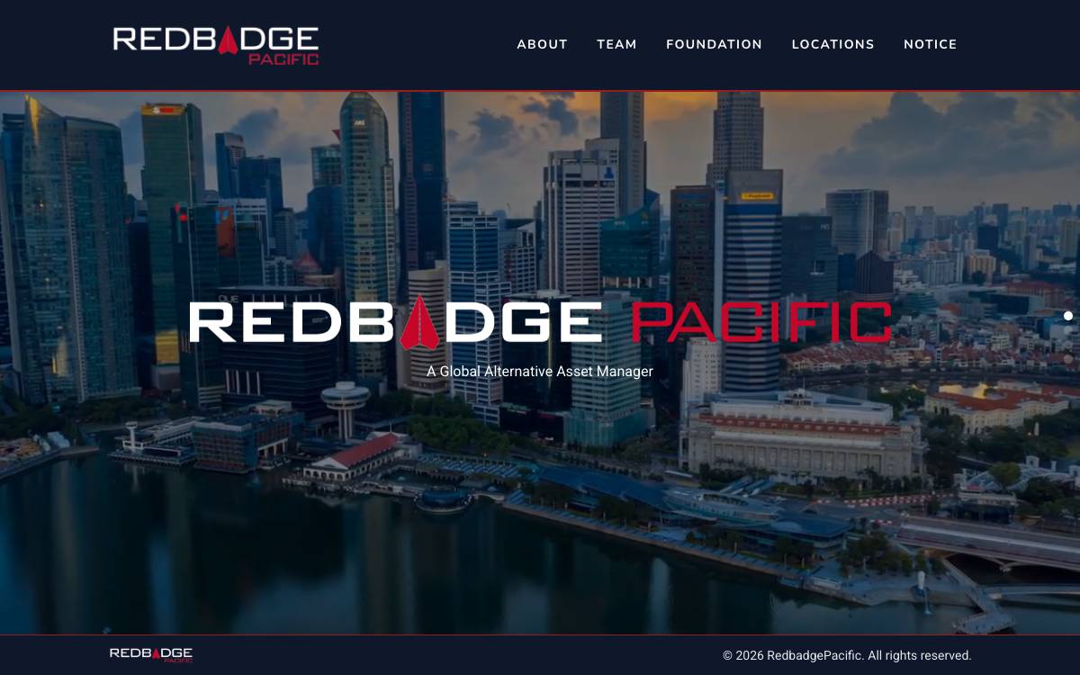 Redbadge Pacific website preview