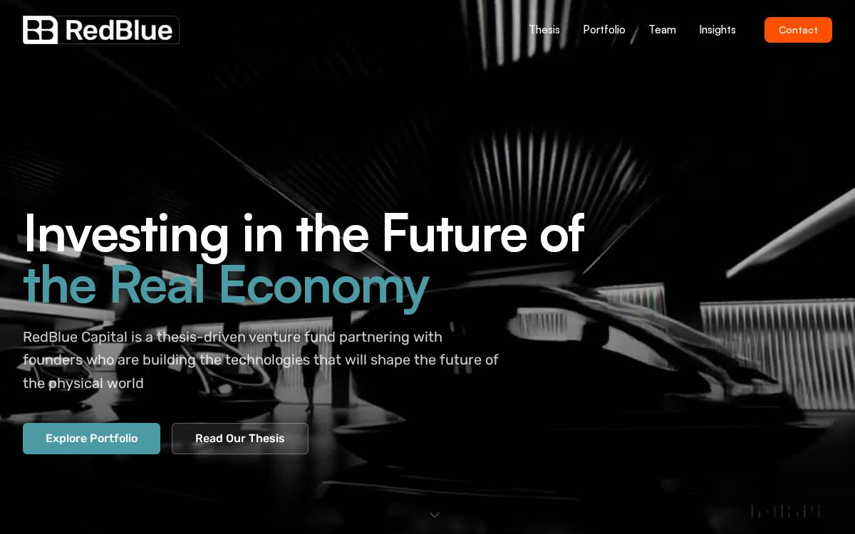 RedBlue Capital website preview