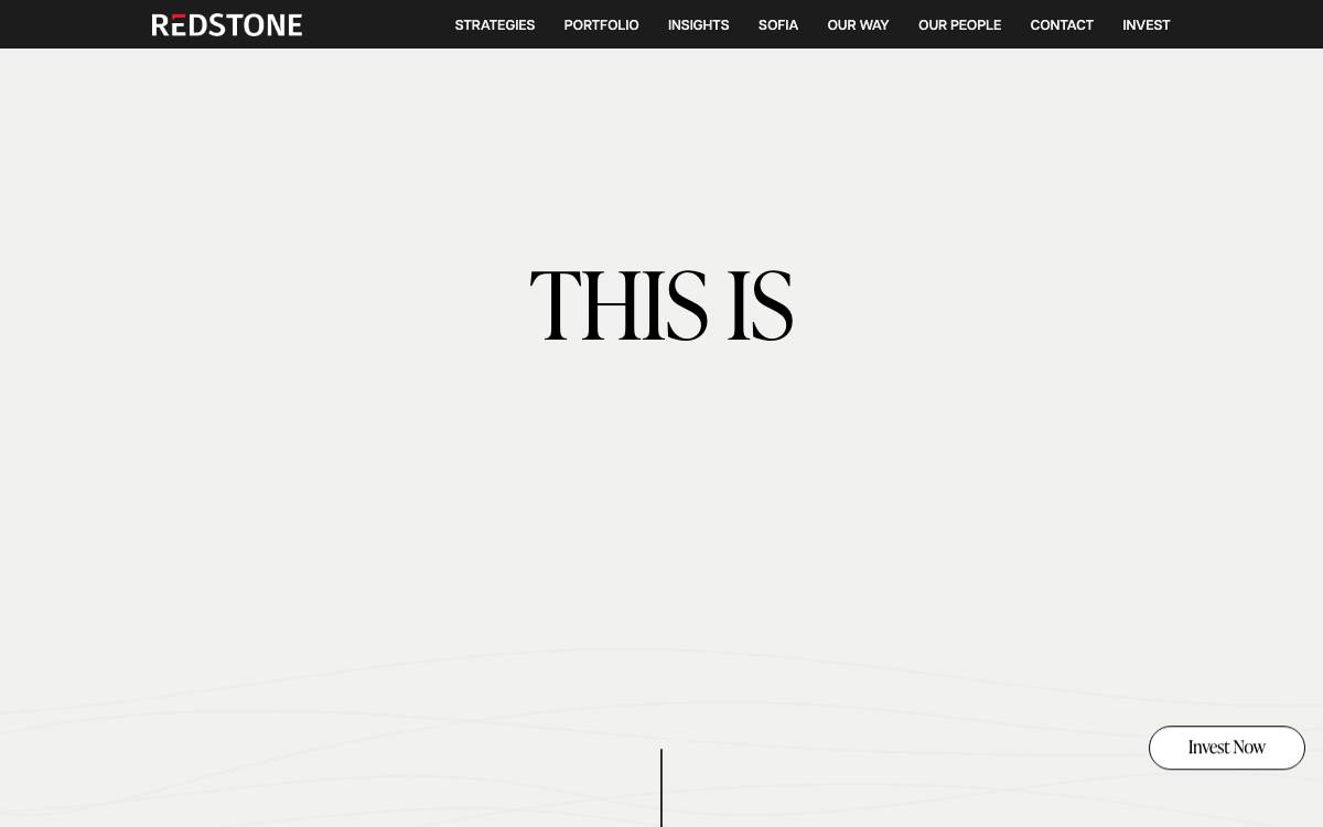 Redstone website preview
