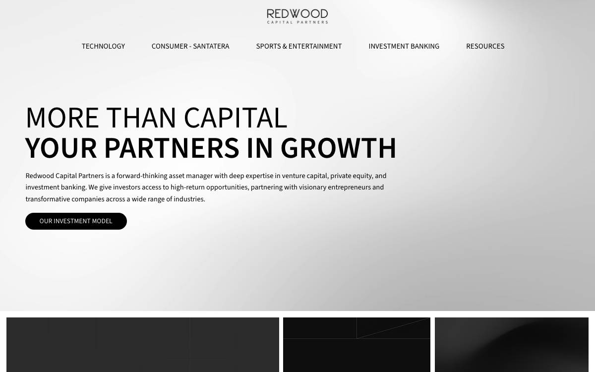 Redwood Ventures website preview
