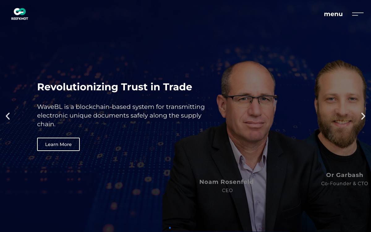 Reefknot Investments website preview