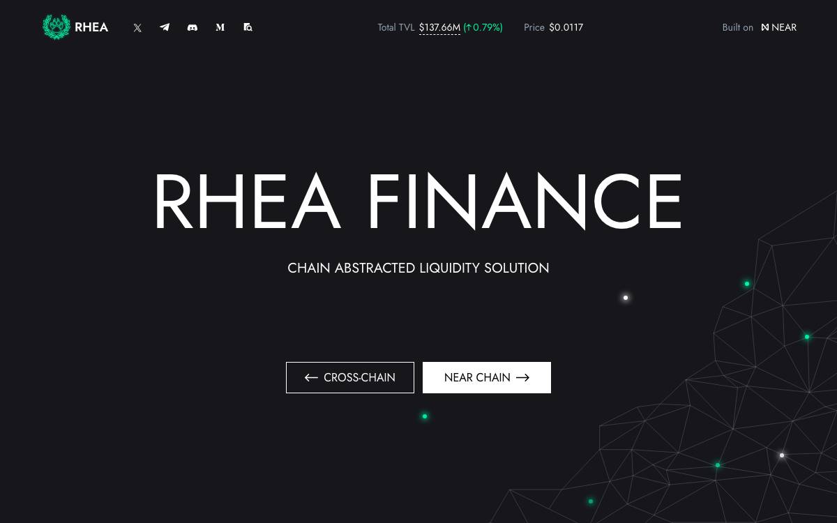 Ref Finance website preview