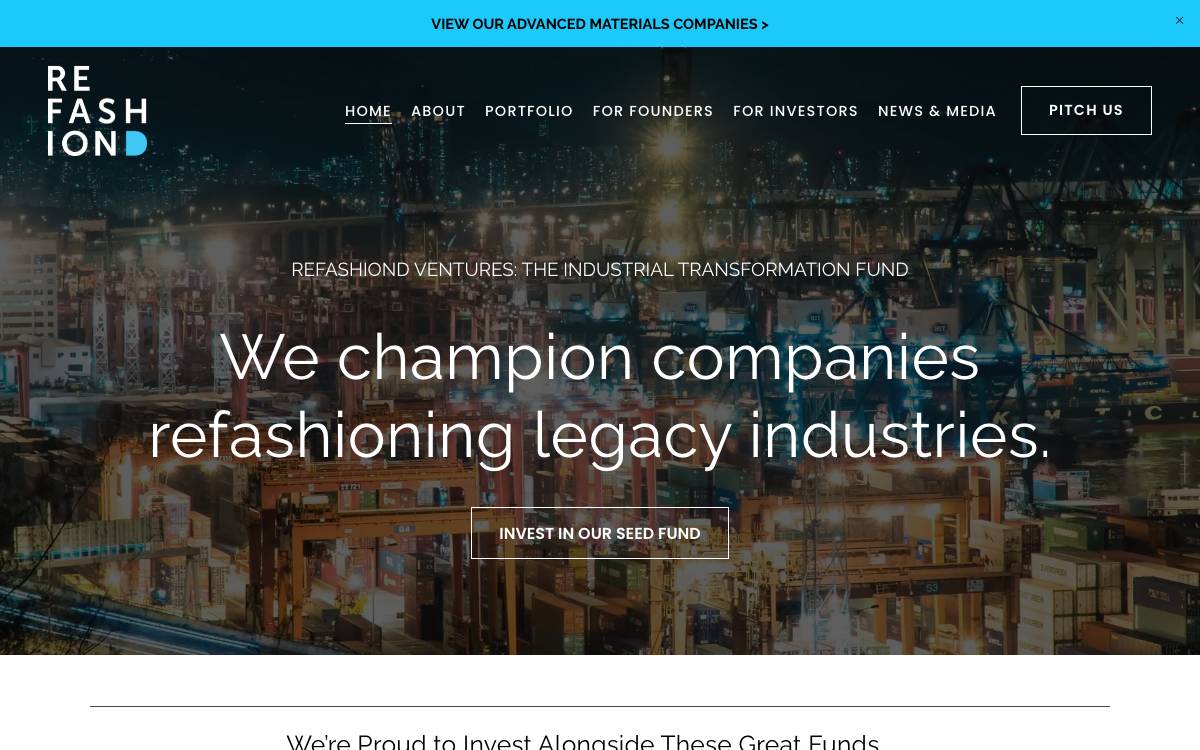 REFASHIOND Ventures website preview
