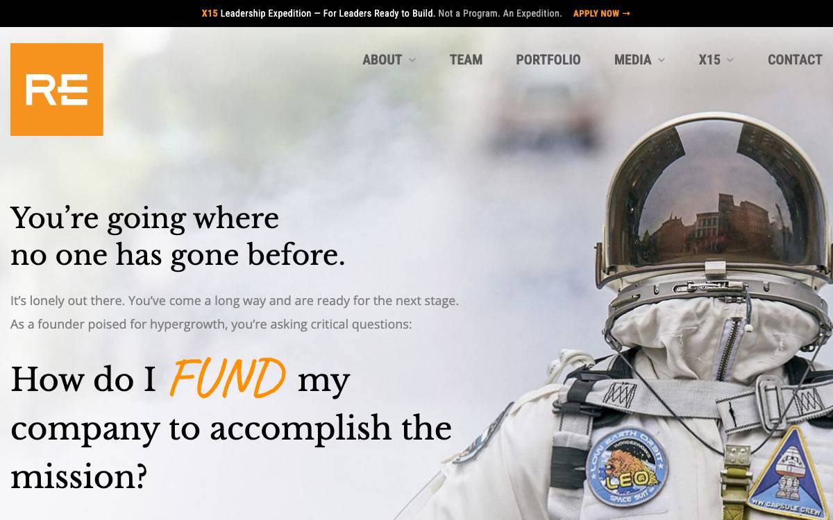 Refinery Venture website preview
