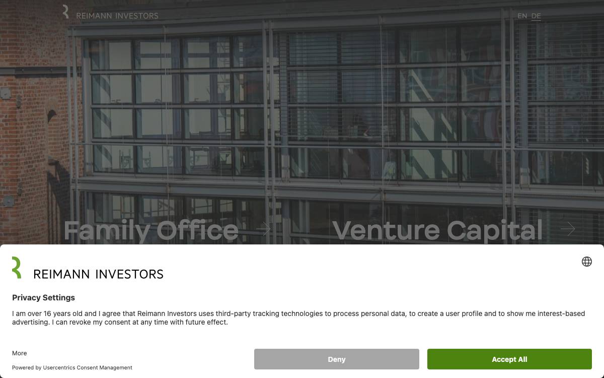 Reimann Investors website preview