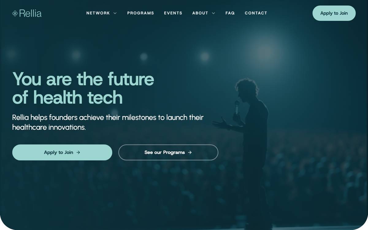 Relia Health website preview