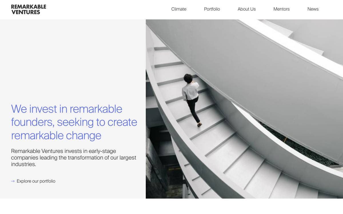 Remarkable Ventures website preview