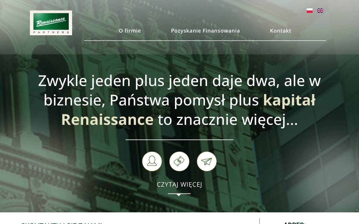 Renaissance Partners Sp. z o.o. website preview