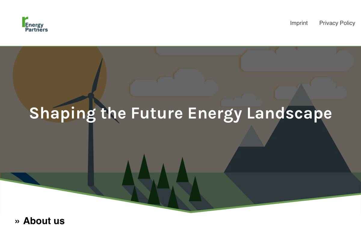 rEnergy Partners website preview