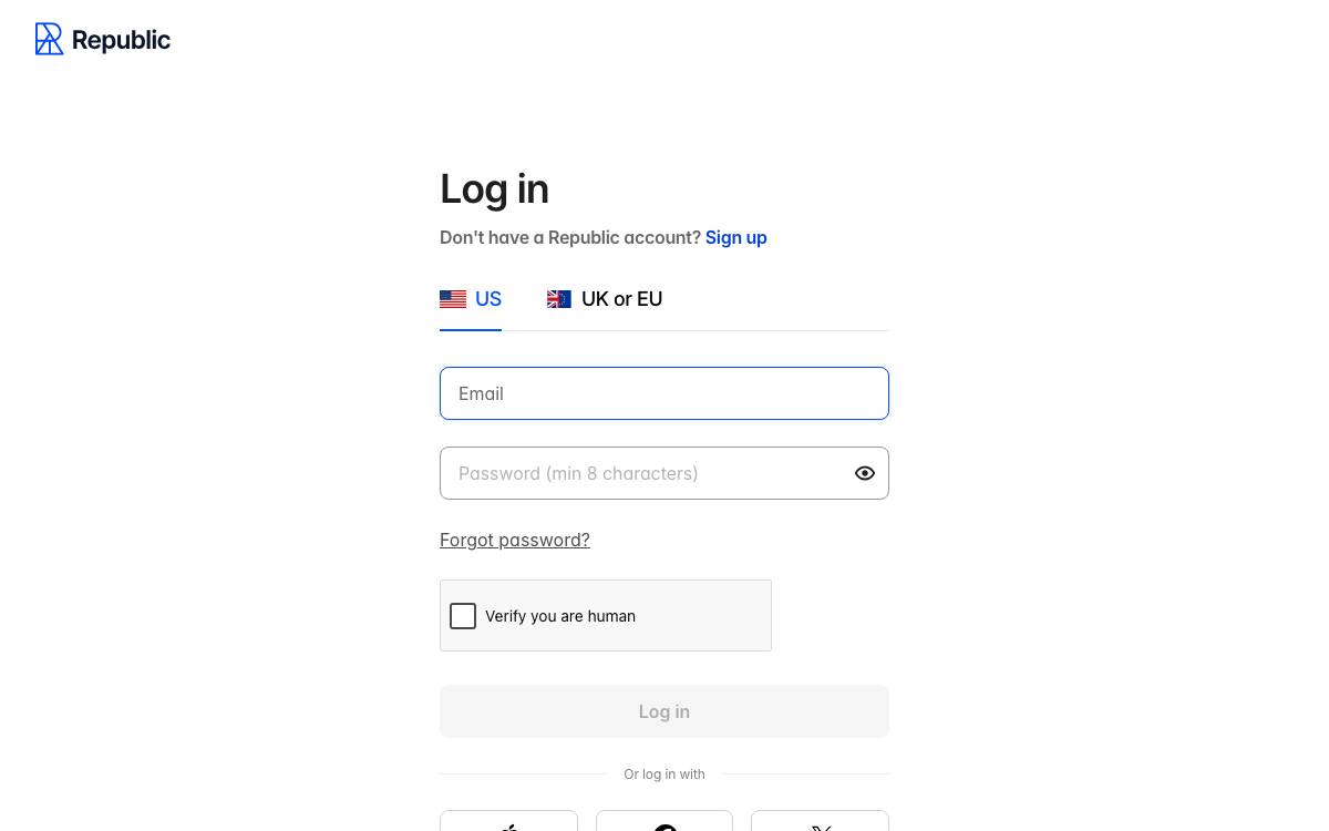 Republic Crypto website preview
