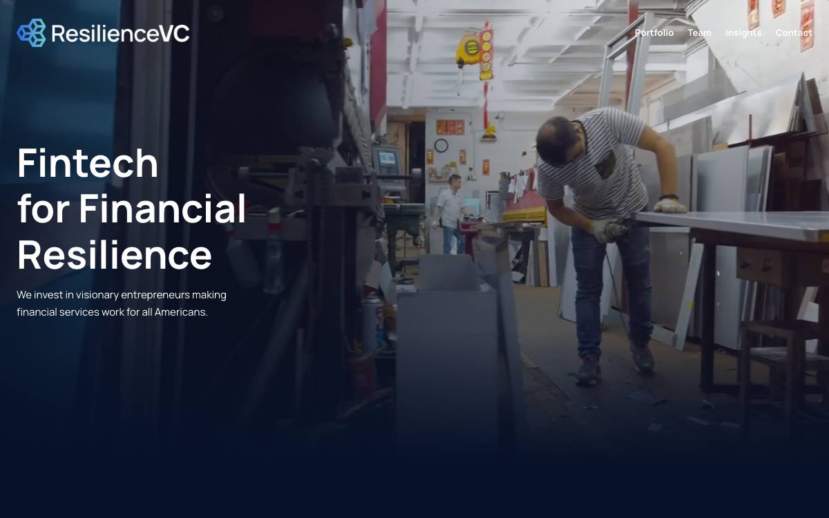 ResilienceVC website preview