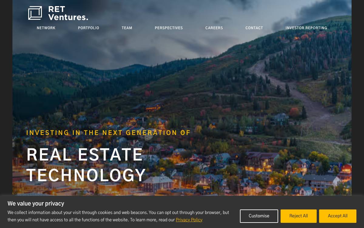 RET Ventures website preview