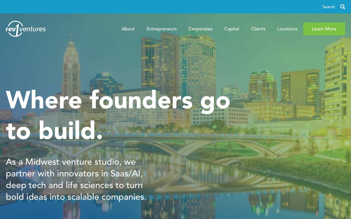 Rev1 Ventures website preview