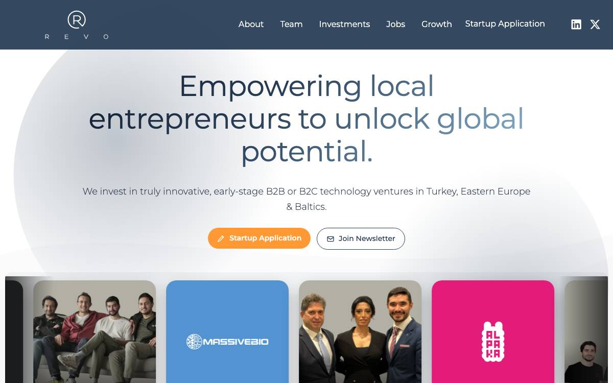 Revo Capital website preview