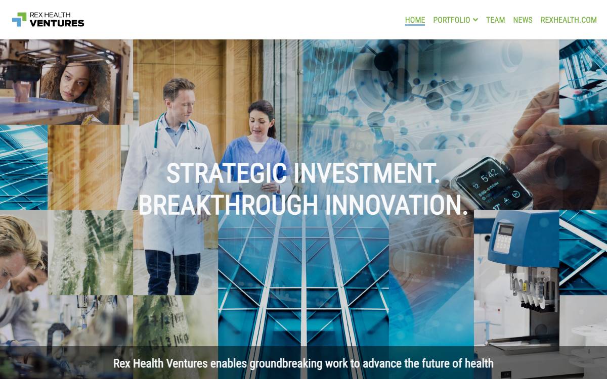 Rex Health Ventures website preview