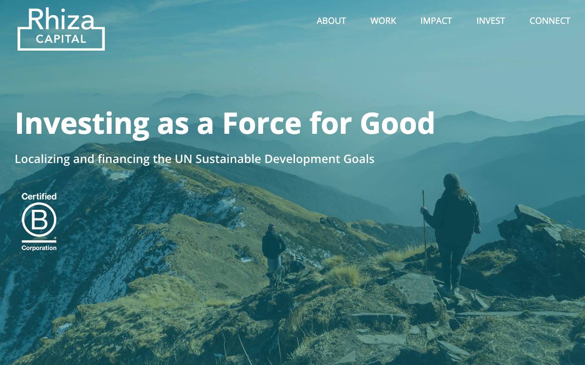 Rhiza Capital website preview