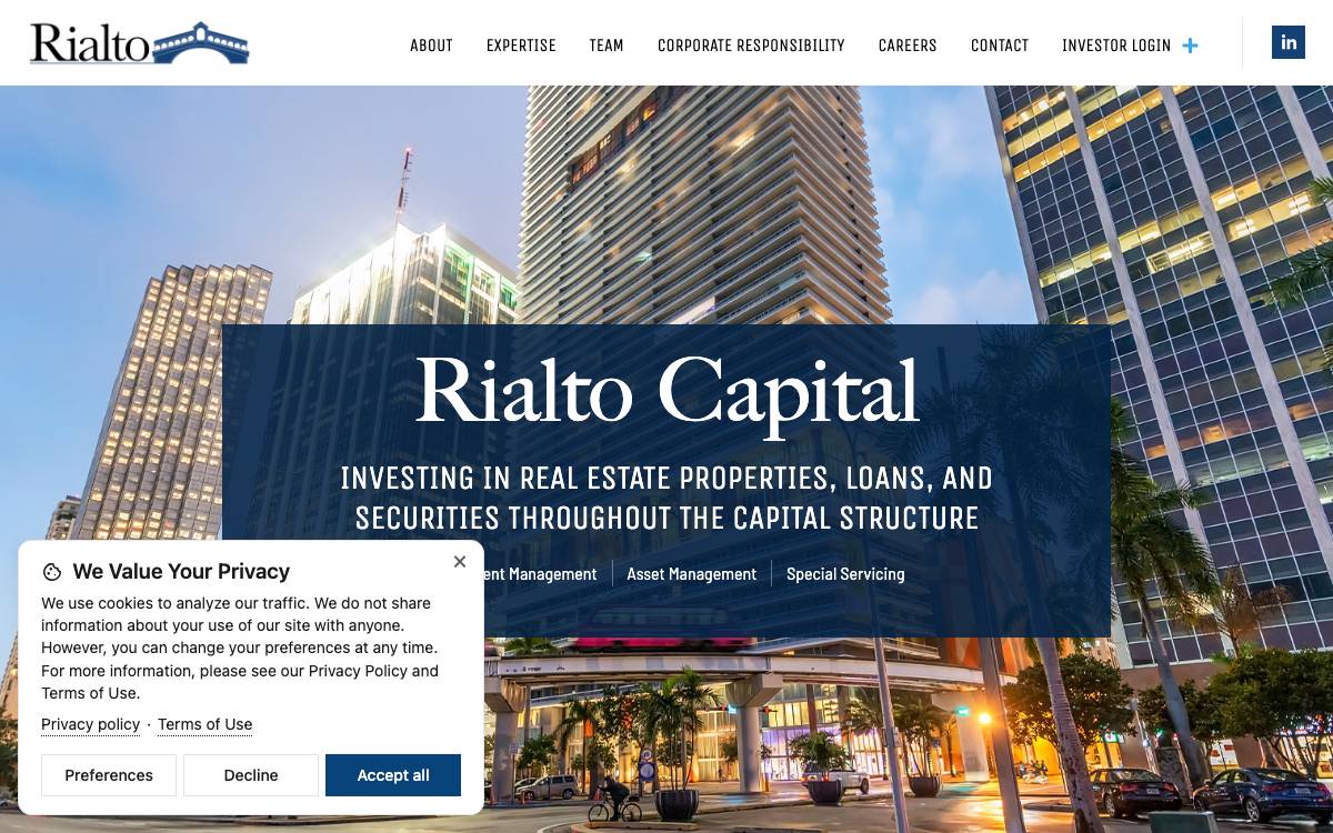 Rialto website preview