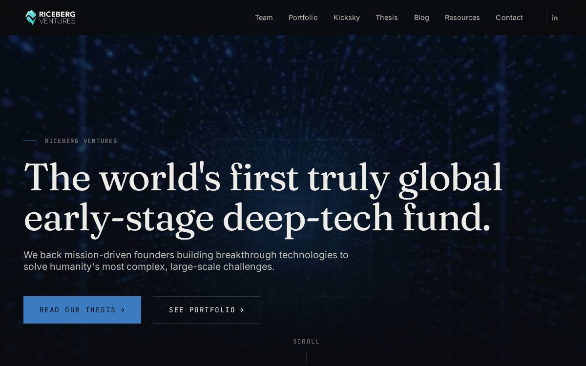Riceberg Ventures Premier website preview