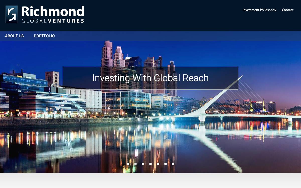 Richmond Global Ventures website preview