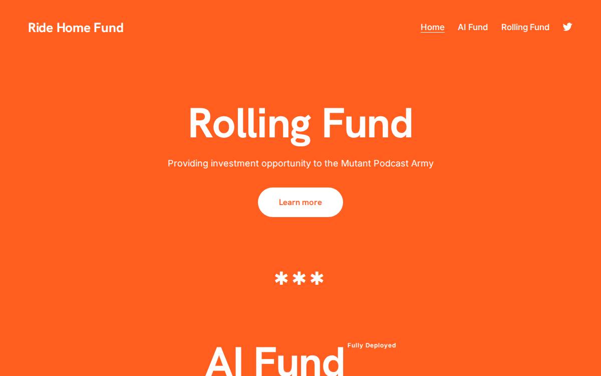 Ride Home website preview