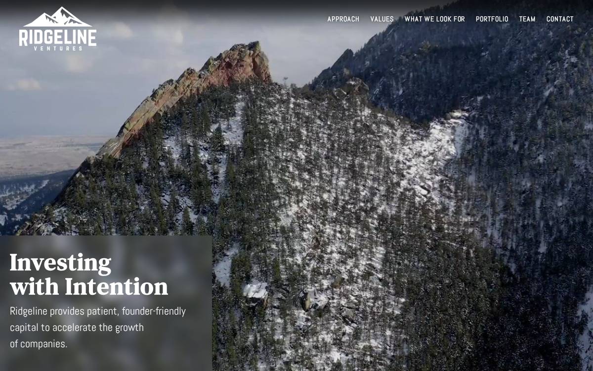 Ridgeline Ventures website preview