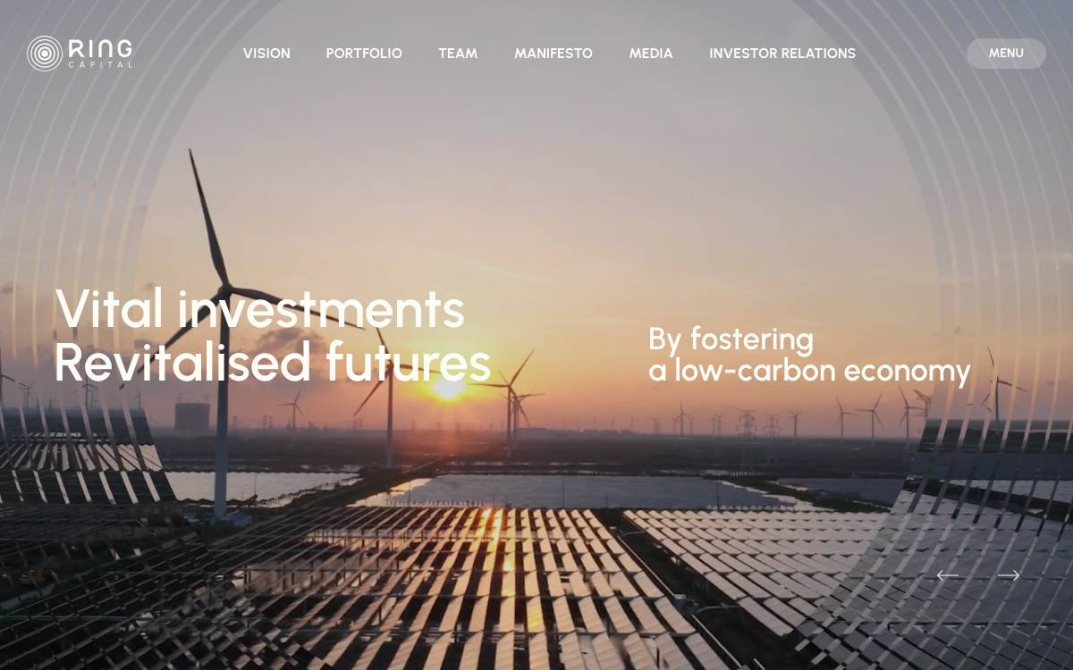 Ring Capital website preview