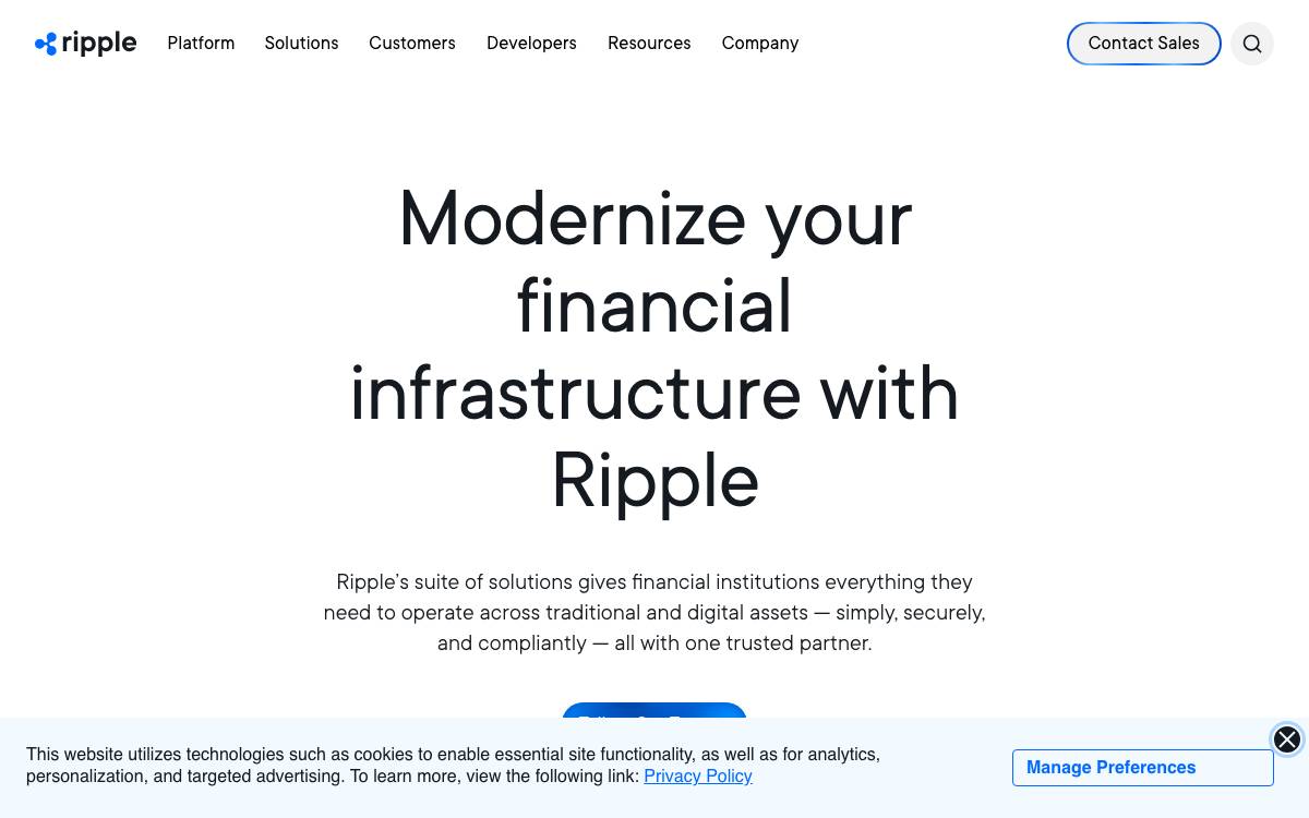 Ripple website preview