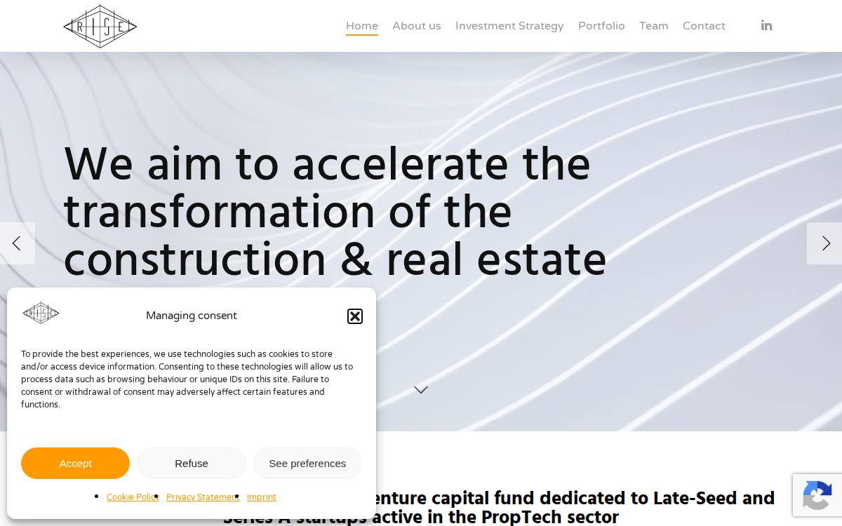 Rise PropTech website preview