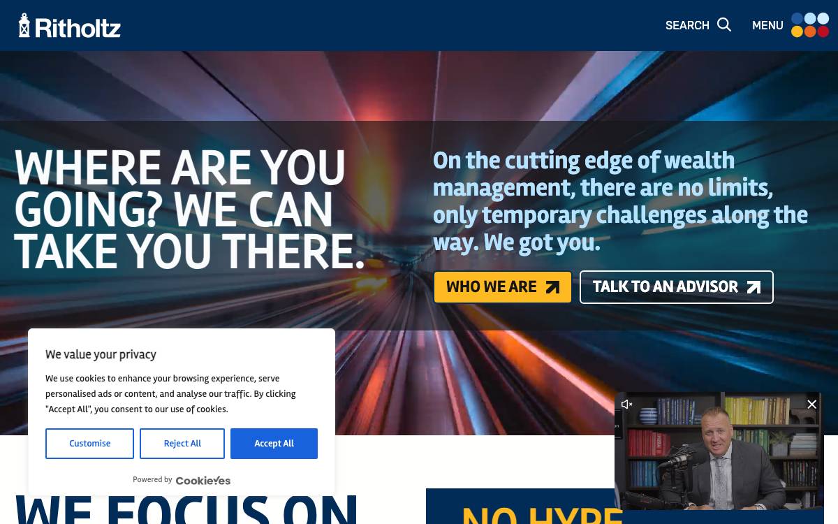 Ritholtz Wealth Management website preview