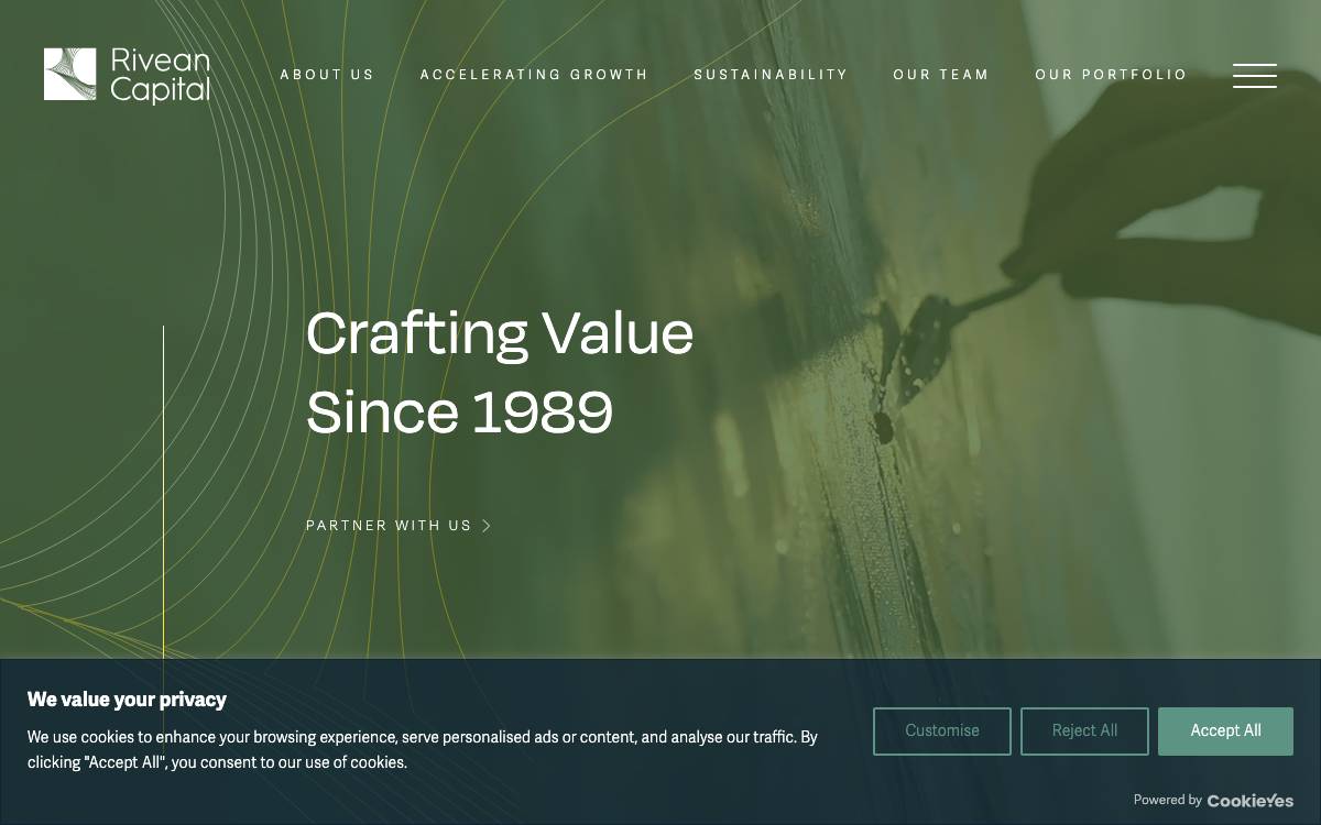 Rivean Capital website preview